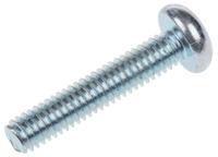 482-8335 RS PRO Bright Zinc Plated Pan Steel Tamper Proof Security Screw, M4 x 20mm