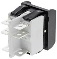 2647lp2a232000l0 APEM DPDT, (On)-Off-(On) Rocker Switch Panel Mount