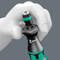05074720001 Wera Pre-Settable Hex Torque Screwdriver, 2.5-29.0 in.lbs, 1/4 in Drive, ±6 % Accuracy