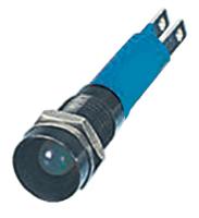 190513z7 CML Innovative Technologies Blue Panel Mount Indicator, 24V, 8mm Mounting Hole Size, Solder Tab Termination, IP67