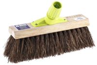 674-263 Cottam Broom, Red With Bassine, Cane Bristles for Industrial, Yard