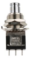 mpg-106-f KNITTER-SWITCH Push Button Switch, Momentary, Panel Mount, 12.5mm Cutout, SPDT
