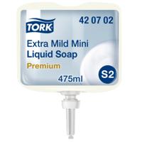 420702 Tork Unscented Extra Mild Mini Hand Cleaner & Soap with EU Ecolabel - 475 ml Bottle