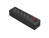 pxd301050011 Bulgin IEC C13 5 Gang Power Distribution Unit, No, 10A, 250 V ac, Fused