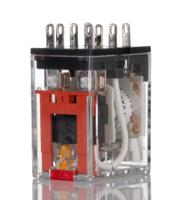 my2in-gs-r-ac24 Omron Plug In Latching Power Relay, 24V ac Coil, 10A Switching Current, DPDT