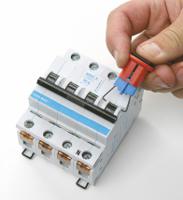 090848 Brady Red 1-Lock Glass-Reinforced Nylon Miniature Circuit Breaker Switch Lockouts, 7.14mm Shackle