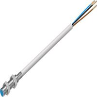 sien-m5b-no-k-l Festo Inductive Threaded Barrel Proximity Sensor, M5, 0.8 mm Detection, NPN NC, 10 → 30 V dc