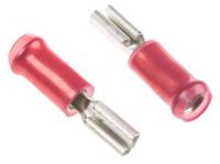 165566-2 TE Connectivity PIDG FASTON .110 Red Insulated Female Spade Connector, Receptacle, 2.79 x 0.79mm Tab Size, 0.3mm² to