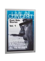 487323 Durable DURAFRAME® Silver A3 Smooth and rigid Information Frame, 445mm Height, 325mm Width