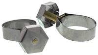 9934 Unex Brass (Bolt), Stainless Steel Thumb Hex Unex, 11mm Band Width, 25 → 30mm ID