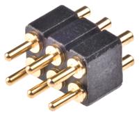 813-s1-006-10-015101 Preci-Dip 813 Series Straight Through Hole Spring Loaded Connector, 6 Contact(s), 2.54 mm Pitch, 2 Row, Shrouded
