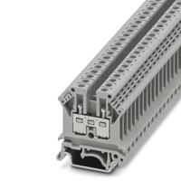 3003017 Phoenix Contact UK 4 Series Grey Feed Through Terminal Block, Single-Level, Screw Termination