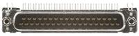09654626813 HARTING 37 Way Right Angle Through Hole D-sub Connector Plug, 2.76mm Pitch, with 4-40 UNC Female Screwlocks, Boardlocks