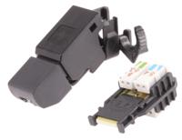 j00026a3001 Telegartner UFP8 Series Male RJ45 Connector, Cable Mount, Cat6a, UTP Shield Straight