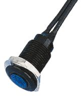 oxlclh10024acfl30be Oxley Blue Panel Mount Indicator, 24V ac, 10.2mm Mounting Hole Size, Lead Wires Termination, IP66
