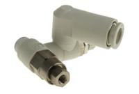 asp330f-01-08s SMC ASP Series Threaded Flow Regulator, R 1/8 Male Inlet Port x 8mm Tube Outlet Port