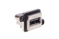 musba11130 Amphenol Communications Solutions Right Angle, Through Hole, Socket- Single Port Type A USB Connector