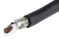 25112-bk005 Alpha Wire XTRA-GUARD 2 Control Cable, 2 Cores, 0.23 mm² 24 AWG, Screened, 30 m, Black Polyethylene Sheath