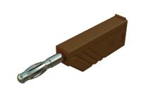 934100705 Hirschmann Test & Measurement Brown Male Banana Connector, 4 mm Connector, Screw Termination, 24A, 60V dc, Gold Plating