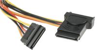 11031041-25 Roline Male SATA Power to Female SATA Power x 3 Cable, 200mm