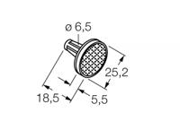 brt-25r Banner Sensor Reflector for Use with VALU-BEAM 915 Series Sensor
