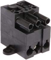 9303048530 Wieland ST18 Series Distribution Block, 3-Pole, Male to Female, 3-Way, 16A, IP20