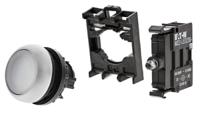 78639211-m22-dl-wm22-am22-led230-w Eaton RMQ Titan M22 Series White Illuminated Momentary Push Button Head, 22mm Cutout, IP69K