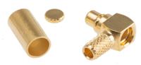 j01340a0051 Telegartner, Plug Cable Mount MMCX Connector, 50Ω, Crimp Termination, Right Angle Body