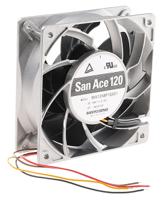 9hv1248p1g001 Sanyo Denki San Ace 9HV Series Axial Fan, 48 V dc, DC Operation, 498m³/h, 96W, 2A Max, 120 x 120 x 38mm