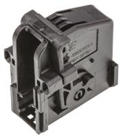 1-1355350-1 TE Connectivity, Micro Quadlok System Automotive Connector Socket Black Cable Mount 18 Way