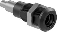 643042-24 Staubli Yellow Socket Test Socket, Solder Termination, 25A, 30V ac, Nickel Plating