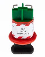 862-5222 RS PRO Black, Green, Red 1-Lock ABS, Nylon, Stainless Steel Conventional Miniature Circuit Breaker Lockout, 7.25mm