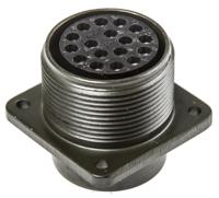 ms3102a-20-29s Amphenol Industrial, MS3102A, Copper Alloy 17 Way Box Mount MIL Spec Circular Connector Receptacle, Socket