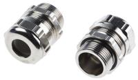 264-7364 ABB Metallic Nickel Plated Brass Cable Gland, M25 Thread, 6mm min., 11mm max., IP68