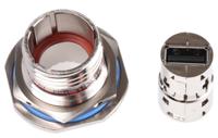 usbftv71n Amphenol Socapex Straight, Jam Nut, Socket- Single Port Type A 2.0 IP68 USB Connector