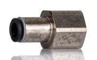 3114-06-13 Legris LF3000 Series Straight Threaded Adaptor, G 1/4 Female to Push In 6 mm, Threaded-to-Tube Connection Style