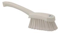 41946 Vikan Soft Bristle Yellow Scrubbing Brush, 270mm bristle length, Polyester, Polypropylene, Stainless Steel bristle