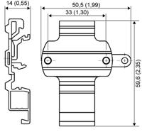 7ng3092-8ka Siemens DIN Rail Adapter for Use with Head Transmitter