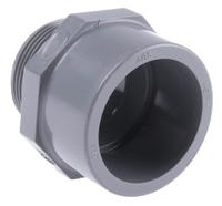 729911710 Georg Fischer Plastic Pipe Fitting, Straight Threaded Adapter, R 1 1/2in 1-1/2in