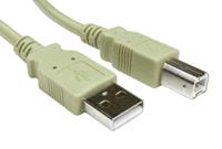 252-7138 RS PRO USB 2.0, Male USB A to Male USB B, 2m
