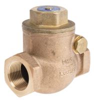 510-3788 RS PRO Bronze Single Check Valve, BSPT 3/4in, 20 bar