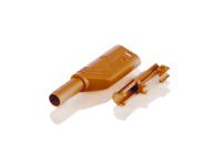 934099105 Hirschmann Test & Measurement Brown Male Banana Plug, 4 mm Connector, Screw Termination, 24A, 1000V ac/dc, Nickel
