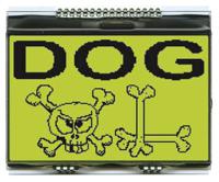 ea-dogxl160e-7 Display Visions EA DOGXL160E-7 Graphic LCD Display, Yellow-Green on Black, Transmissive