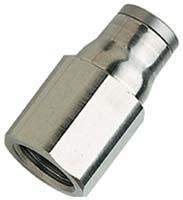 3614-04-10 Legris LF3600 Series Straight Threaded Adaptor, G 1/8 Female to Push In 4 mm, Threaded-to-Tube Connection Style