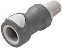 ns4d10040 Colder Products Hose Connector, Straight Threaded Coupling, BSPT 1/4in, 8.3 bar