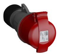 2cma102037r1000 Amphenol Industrial, 2CMA1 IP44 Red 3P+E Industrial Power Socket, Rated At 32A, 380/440 V