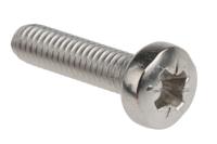 190-513 RS PRO Pozi M4 Pan A4 316 Stainless Steel Machine Screws DIN 7985 x 16.0mm