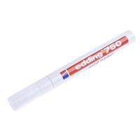 750-049 Edding White 2 → 4mm Medium Tip Paint Marker Pen for use with Glass, Metal, Plastic, Wood