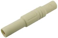 934097107 Hirschmann Test & Measurement White Male Banana Plug, 4 mm Connector, Screw Termination, 24A, 1000V ac/dc, Nickel