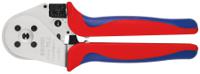 97-52-65 Knipex 97 Hand Ratcheting Four-Mandrel Crimping Pliers for Turned Contacts, 0,14 → 6mm² Wire